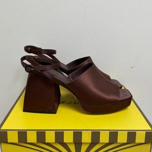 Circus NY Chunky Brown Miranda Heeled Sandal